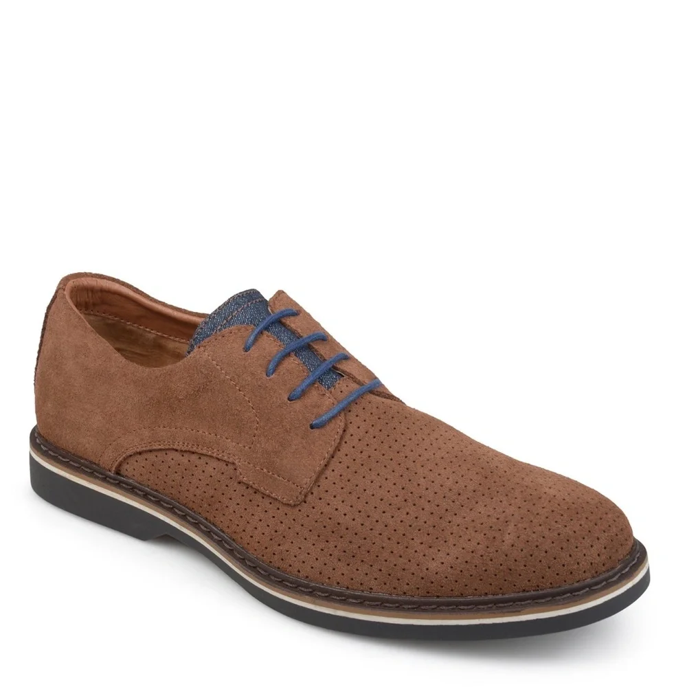 Daxx Men's Kael Brown Leather Derby (Size 10)